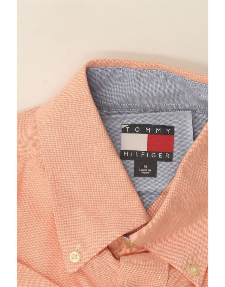 Koszula męska z krótkim rękawem Tommy Hilfiger, średnio pomarańczowa