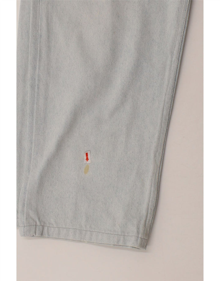 UNIFORM Womens High Rise Cropped Jeans W33 L25 Blue Cotton Vintage Uniform and Second-Hand Uniform from Messina Hembry 
