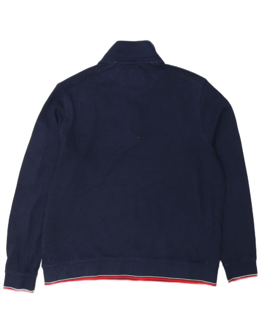 Marks & Spencer Męski sweter z zamkiem błyskawicznym XL, granatowy, bawełniany