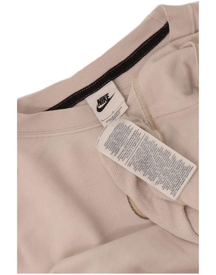 Damska bluza dresowa Nike Oversize Crop Graphic UK 16, duża, biała