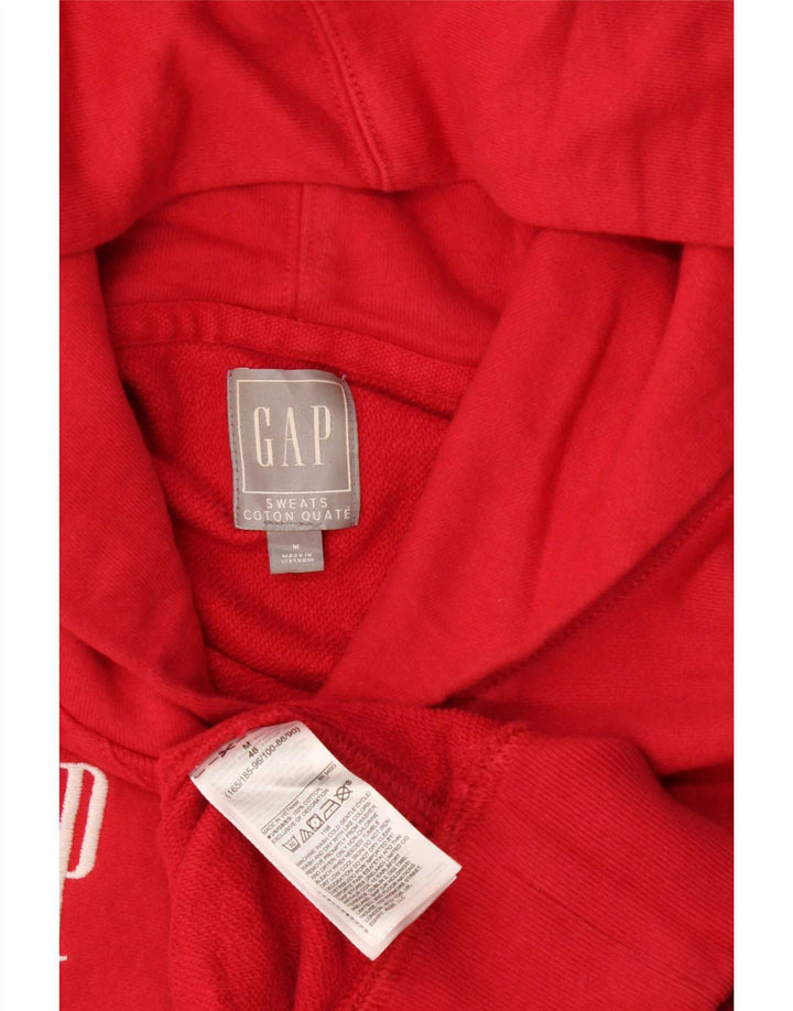 Męski sweter z kapturem i grafiką Gap, średnio czerwony, bawełniany