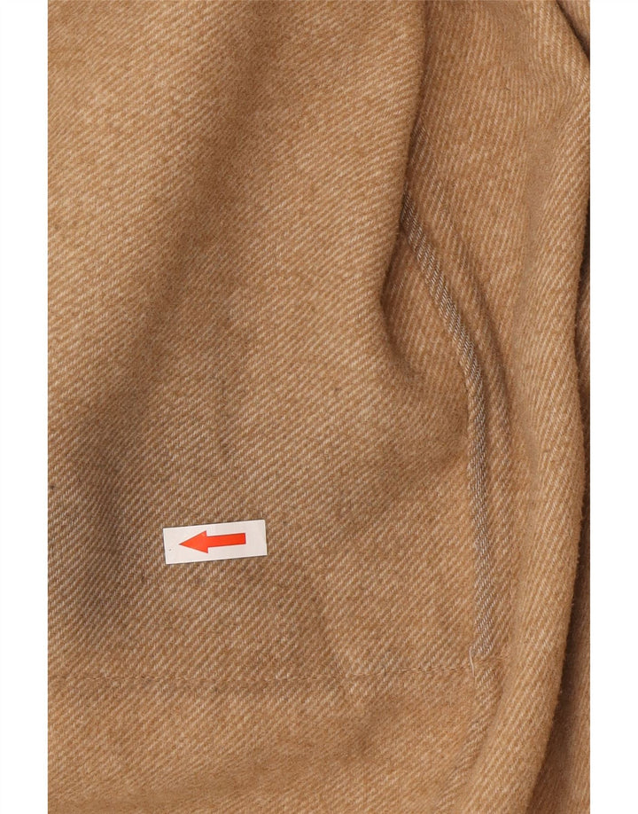 Damski płaszcz oversize Zara UK 14 Średni beż wełniany