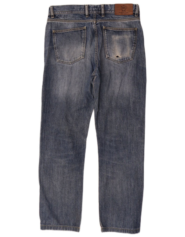 Męskie proste dżinsy Massimo Dutti EU 40 Medium W31 L28 Niebieskie