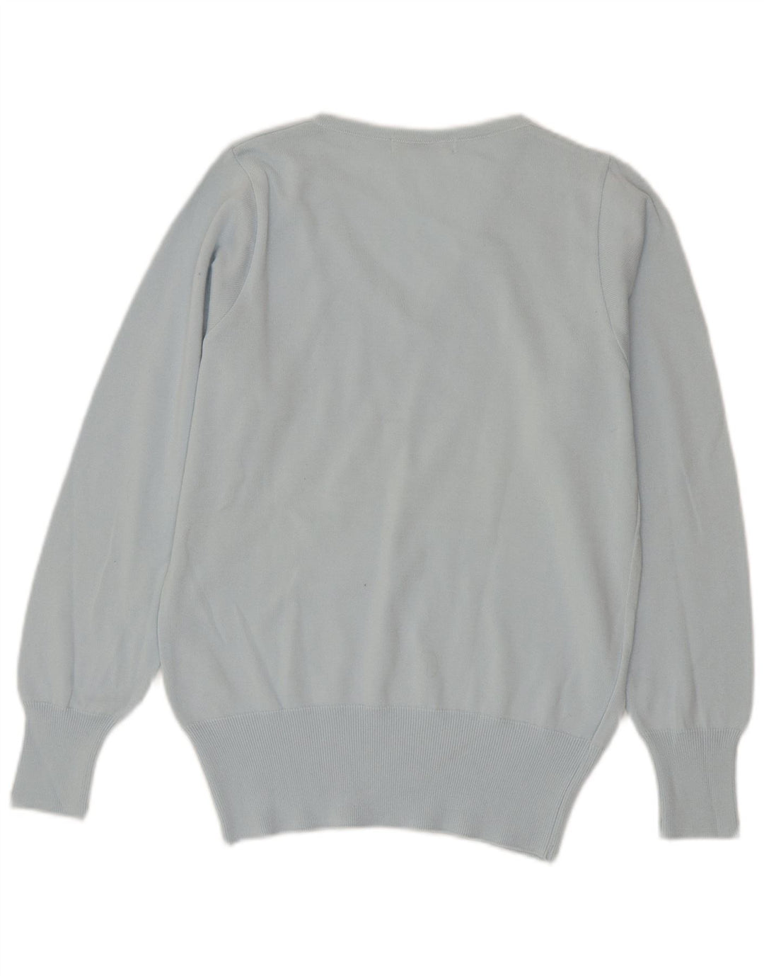 Lacoste Damski sweter z dekoltem w kształcie litery V, rozmiar 42, duży, niebieski, bawełniany