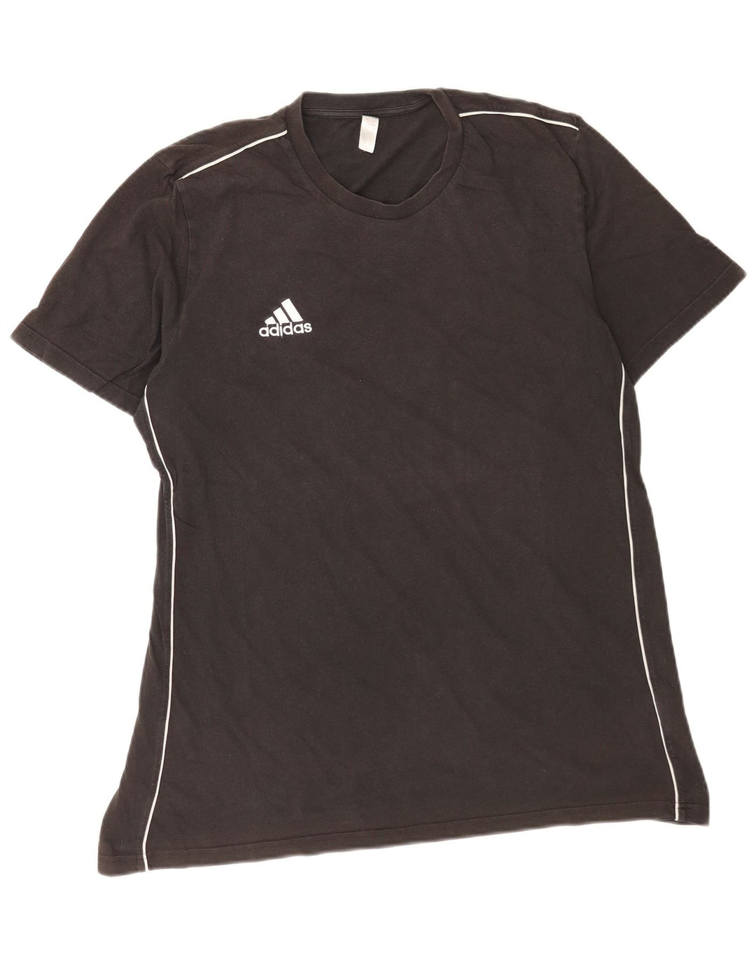 Adidas Męski T-shirt Top Duży Czarny Bawełniany