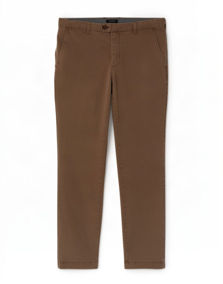 Męskie spodnie typu slim chino Ted Baker W36 L30 beżowa bawełna