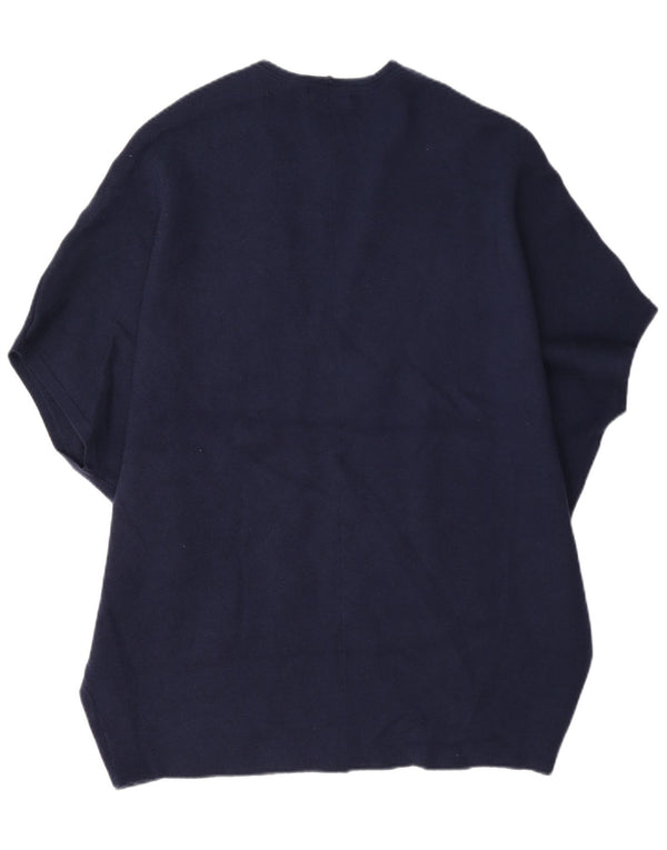 Damski sweter poncho White Stuff UK 12, średni granatowy poliester
