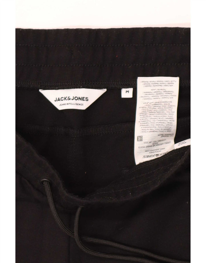 Męskie spodnie dresowe Jack & Jones Joggery, średni czarny poliester