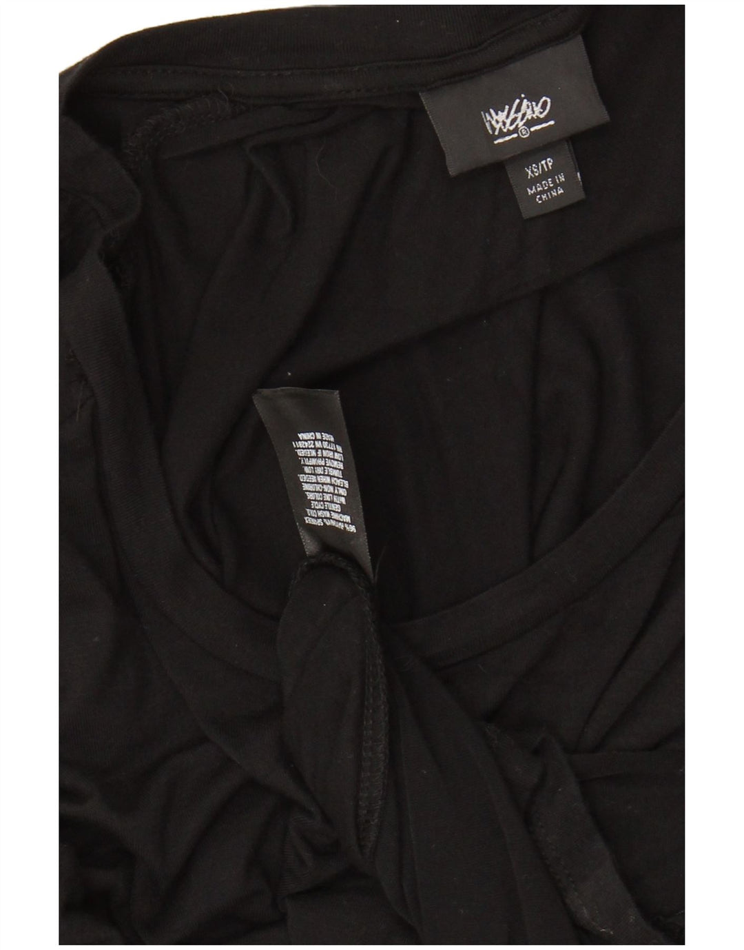 Damska sukienka maxi z rękawem 3/4 MOSSIMO UK 6 XS, czarny sztuczny jedwab