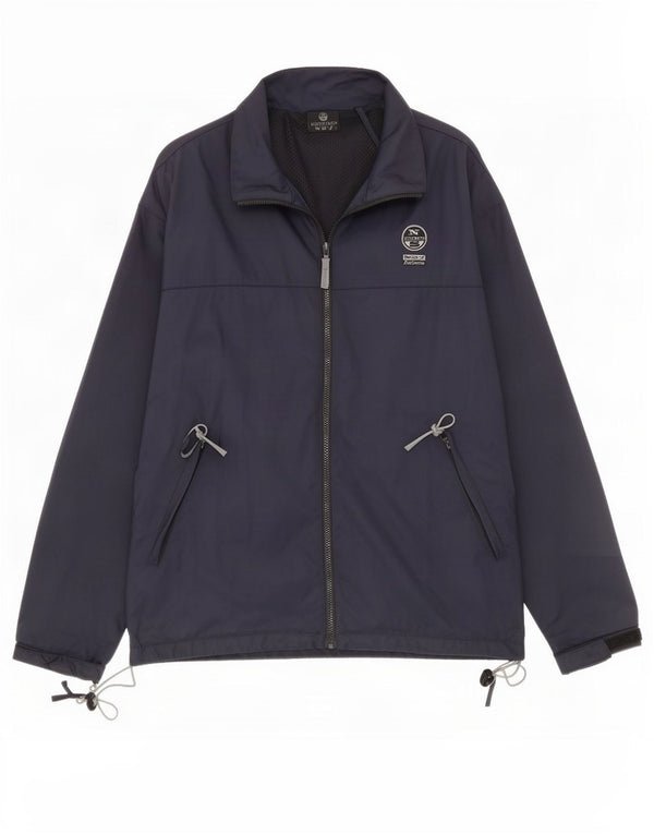 Męska kurtka przeciwdeszczowa North Sails UK 42 XL, granatowa, poliamidowa