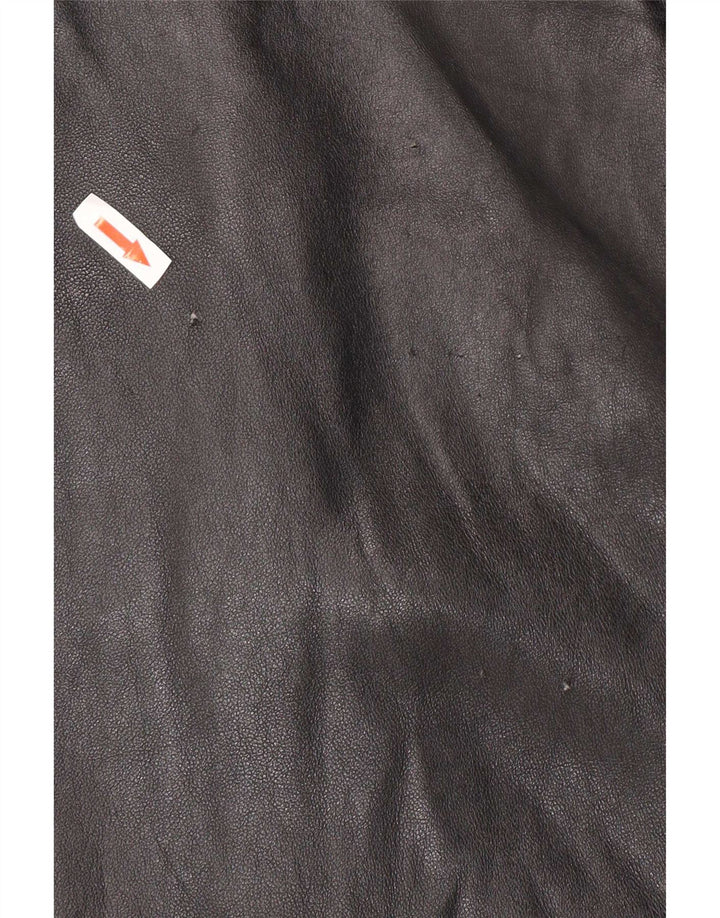 Damski płaszcz skórzany TCM EU 42/44, duży czarny