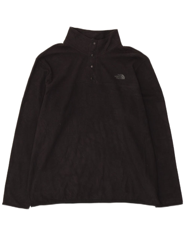 Męski sweter polarowy THE NORTH FACE, zapinany na guziki, 2XL, czarny poliester