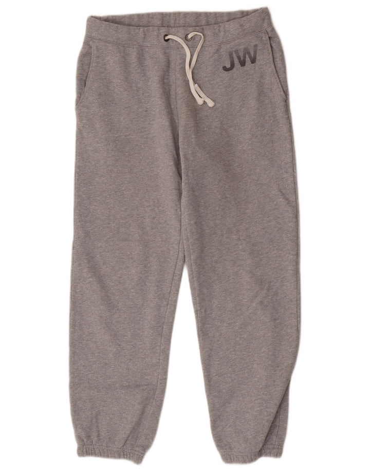 Męskie spodnie dresowe Jack Wills z grafiką, średnioszare, bawełniane