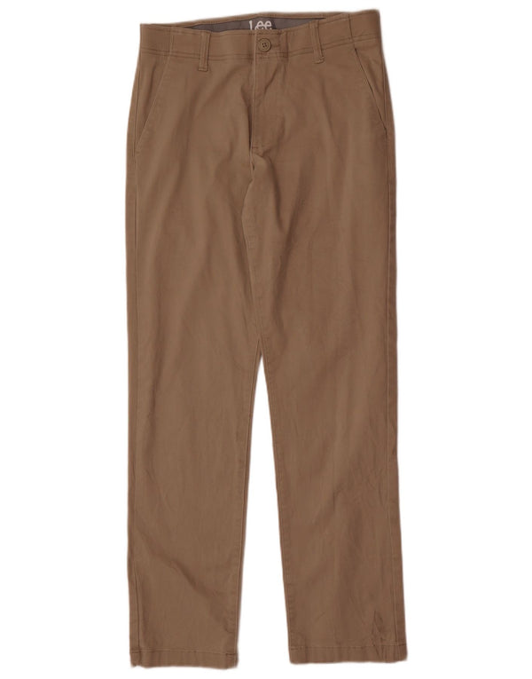 Spodnie męskie Lee Straight Chino W30 L32 Beżowa bawełna