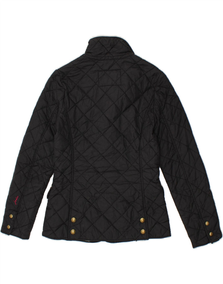 JOULES Womens Quilted Jacket UK 8 Small Black Polyamide Vintage Joules and Second-Hand Joules from Messina Hembry 