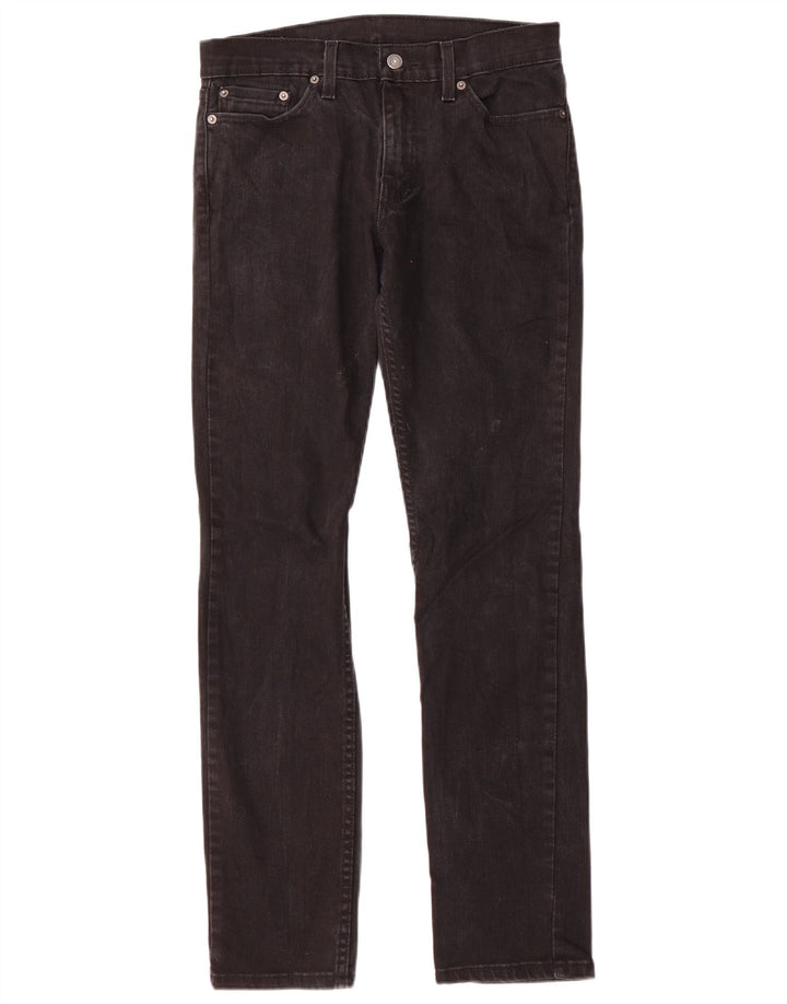 Męskie jeansy Levi's 511 Slim W29 L32 Czarna bawełna