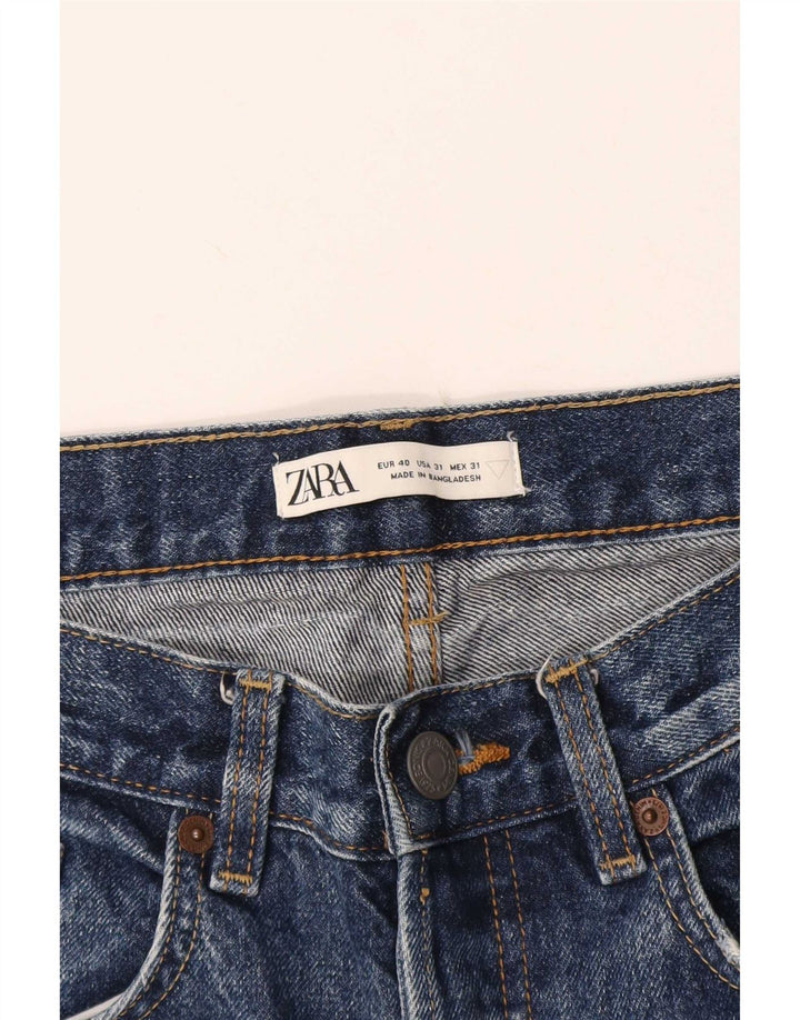 Męskie jeansy Zara Cropped EU 40 Medium W31 L25 Niebieskie