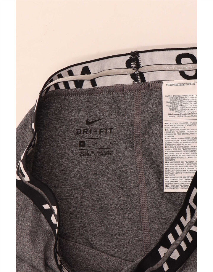 Damskie legginsy Nike Dri Fit Graphic UK 14 w kolorze średnioszarym