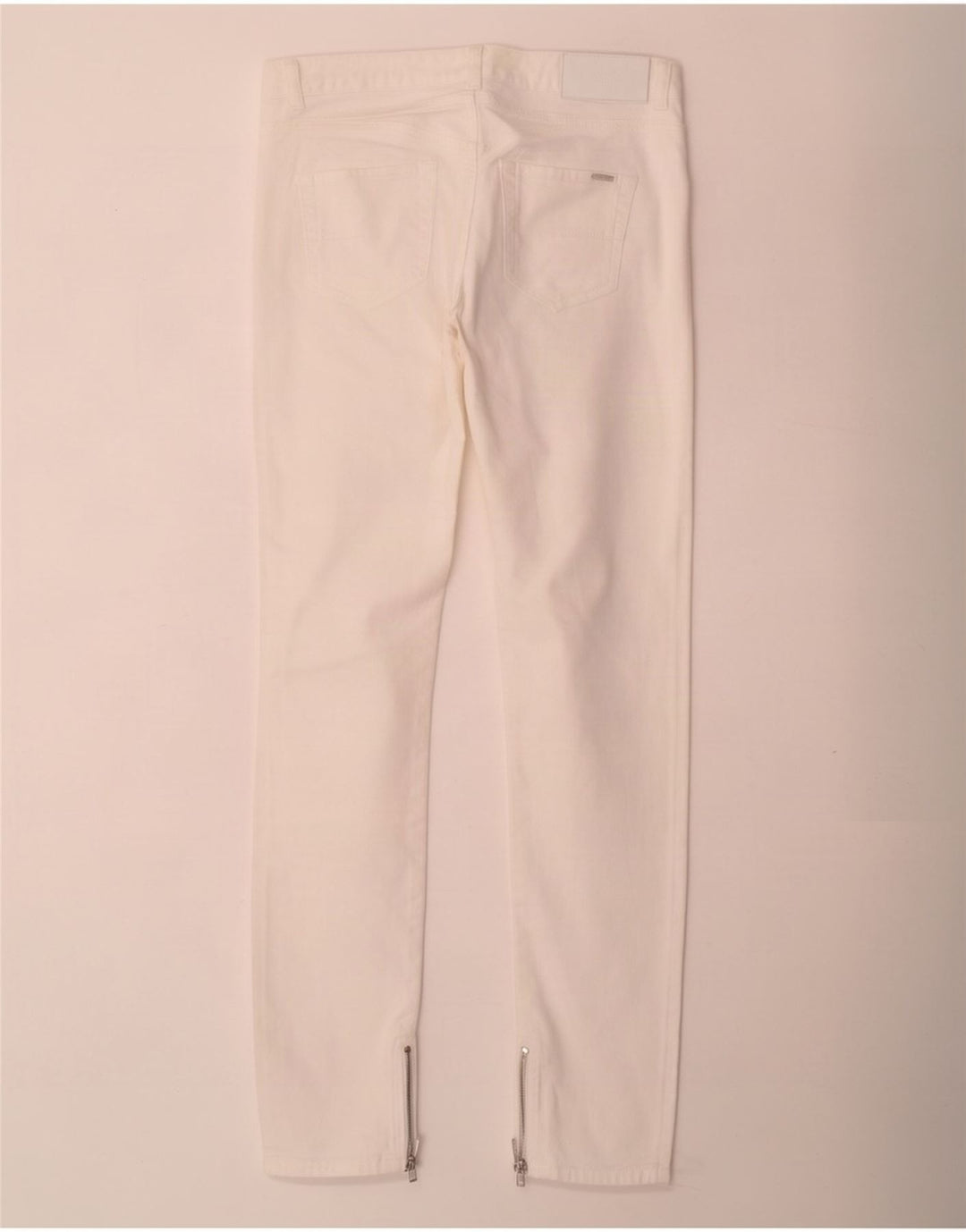 Damskie jeansy slim Hugo Boss W28 L32 Biała bawełna