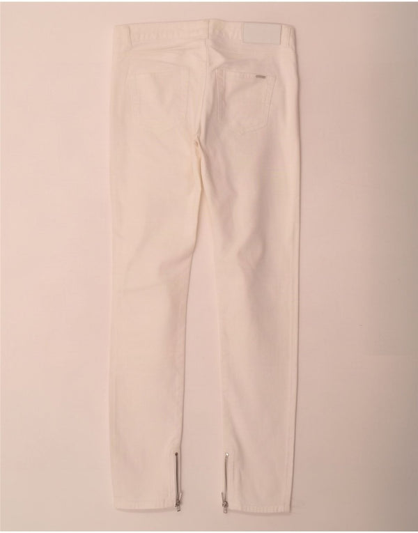 Damskie jeansy slim Hugo Boss W28 L32 Biała bawełna