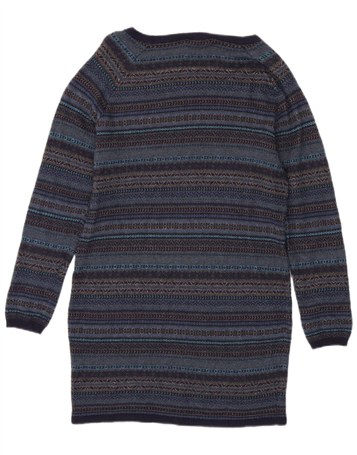 Marks & Spencer Damska sukienka sweterkowa UK 14 Średni granatowy Fair Isle