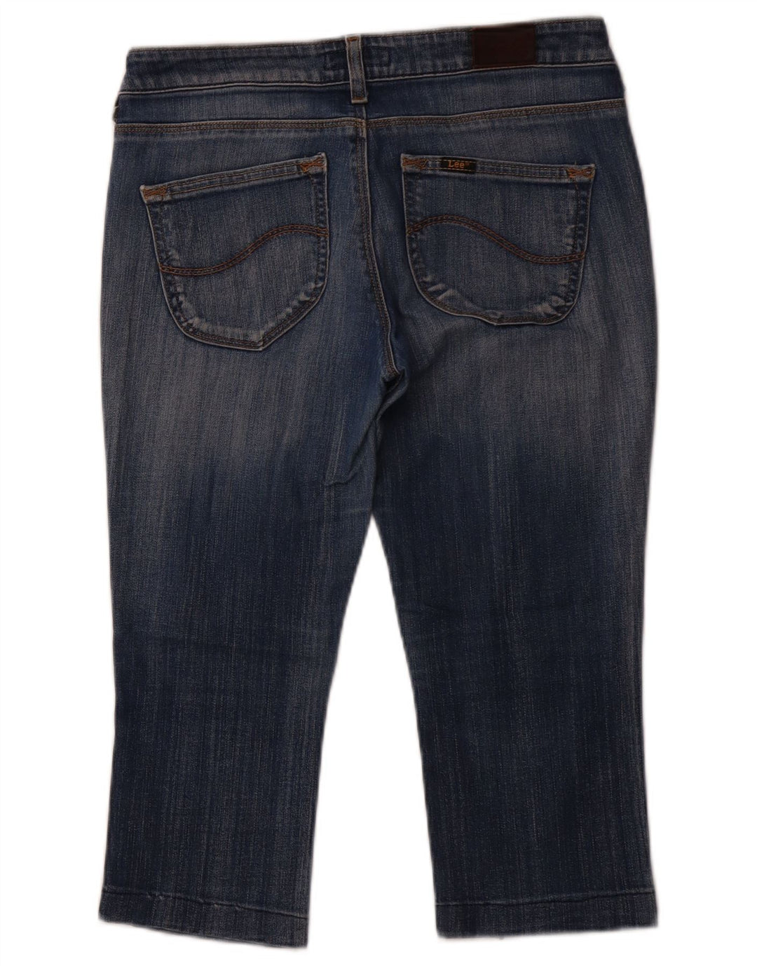 Damskie jeansy LEE Norma Cropped W30 L19 Niebieskie, bawełniane