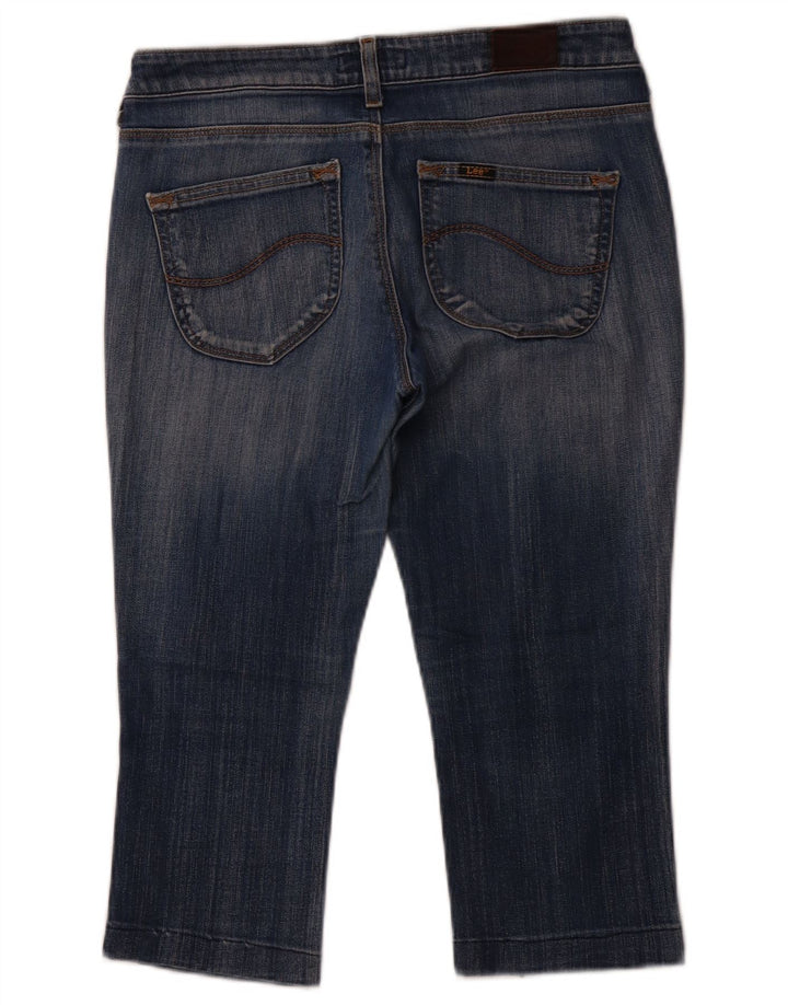 Damskie jeansy LEE Norma Cropped W30 L19 Niebieskie, bawełniane