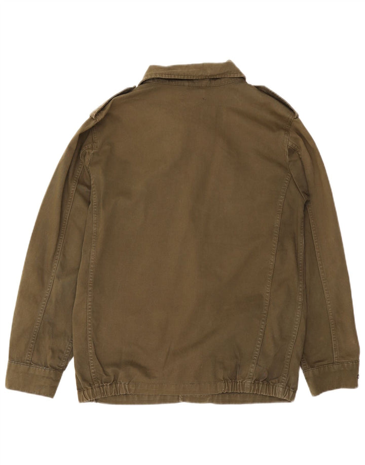 TOPSHOP Damska kurtka wojskowa oversize UK 10, mała, bawełniana khaki