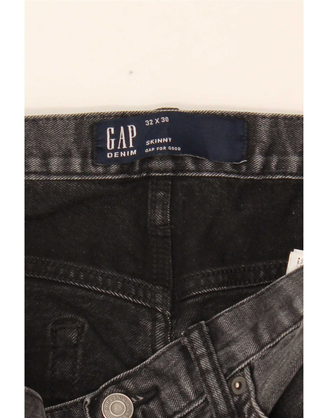 Damskie jeansy skinny Gap W32 L30 Czarne bawełniane