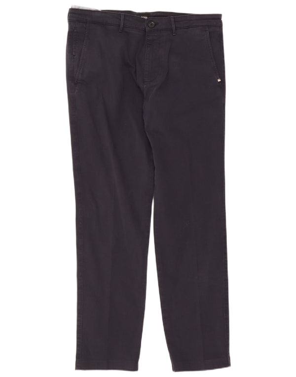 Męskie proste spodnie Chino Hugo Boss IT 48 Medium W32 L29 Granatowe