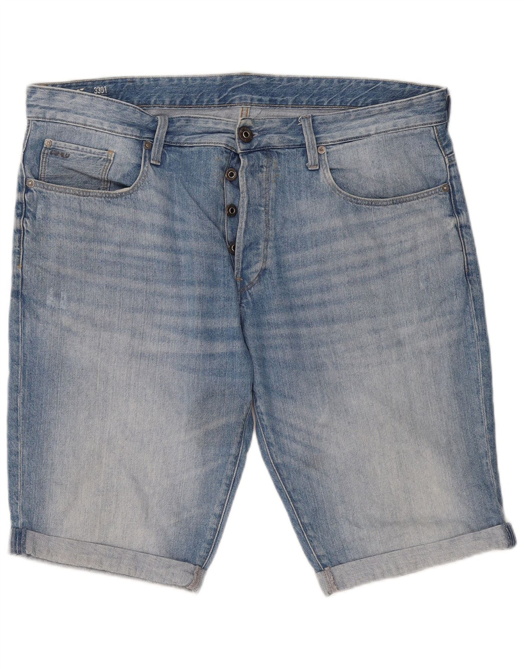 Męskie spodenki jeansowe G-Star 3301 W38 XL Niebieskie