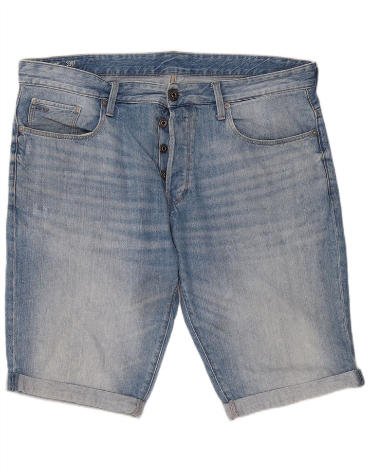 Męskie spodenki jeansowe G-Star 3301 W38 XL Niebieskie