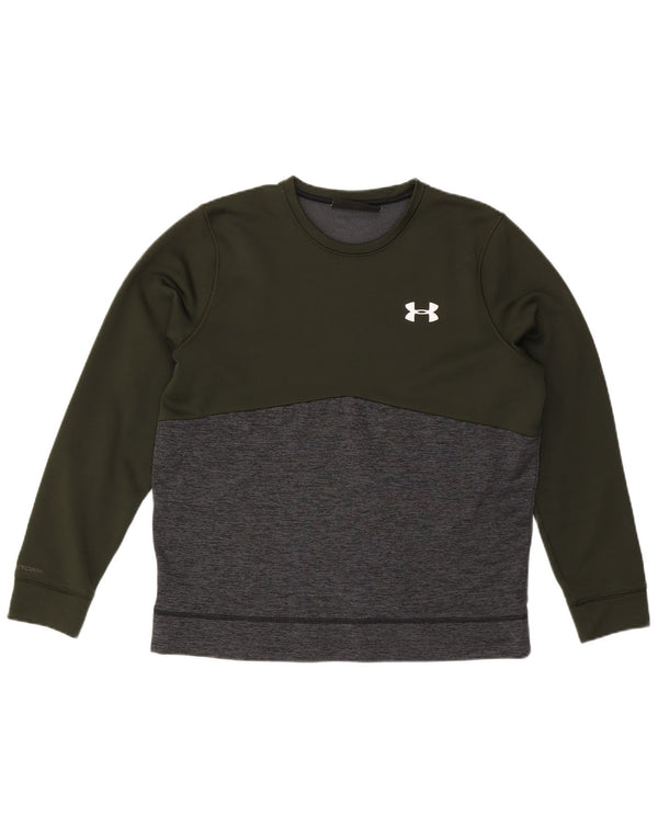 Damski sweter UNDER ARMOUR Cold Gear UK 16, duży khaki