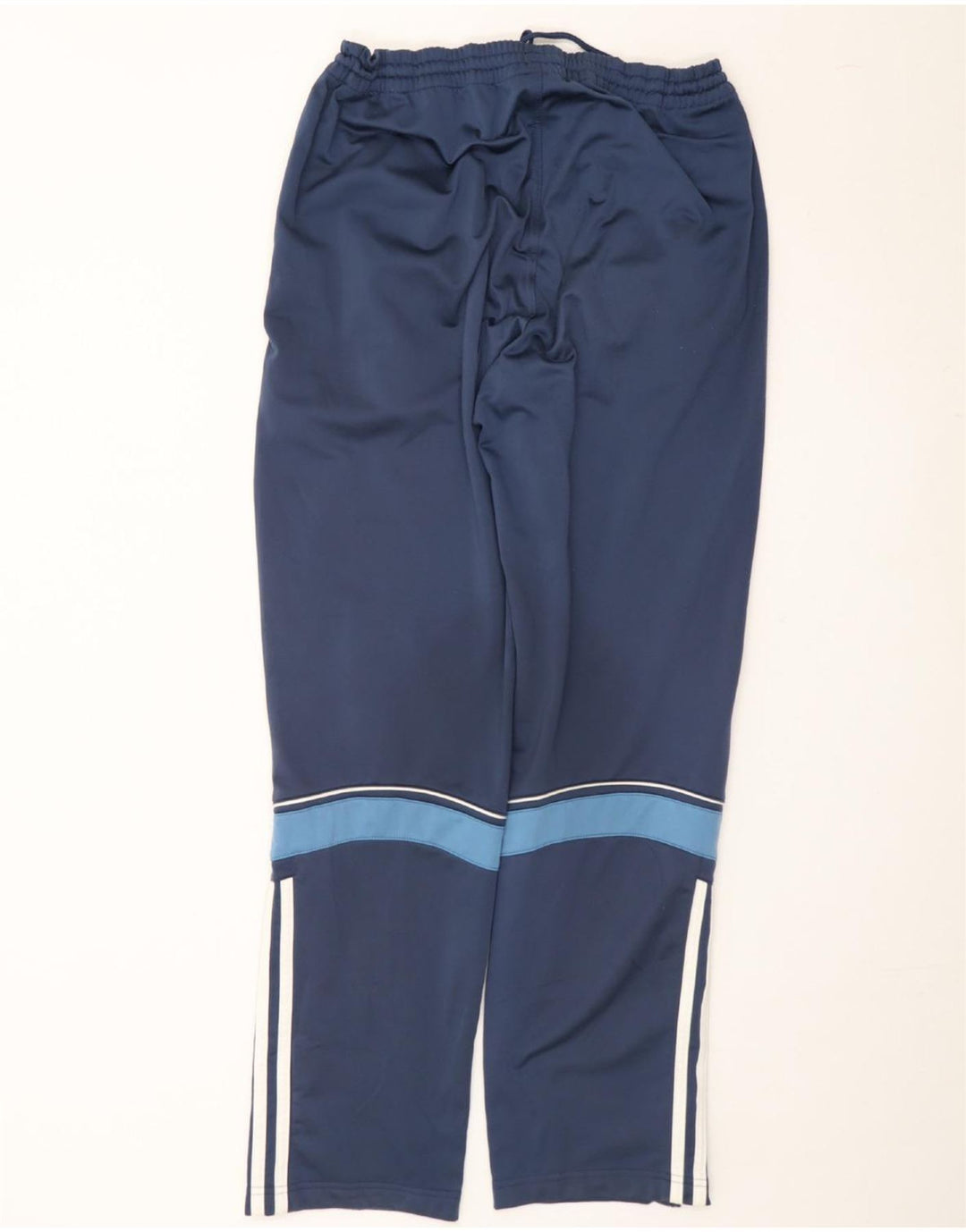 ADIDAS Mens Tracksuit Trousers UK 40/42 Medium Navy Blue Polyester Vintage Adidas and Second-Hand Adidas from Messina Hembry 