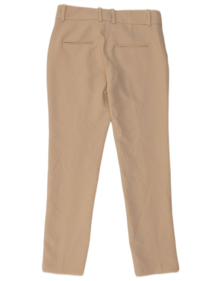 Damskie spodnie chino o dopasowanym kroju Zara XS, beżowy poliester