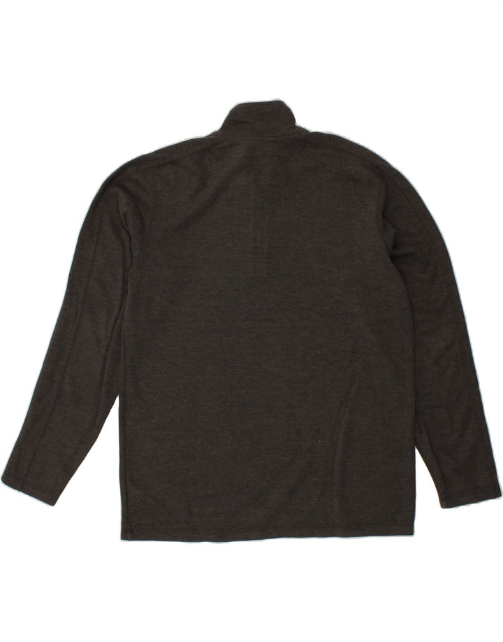 EDDIE BAUER Mens Tall Zip Neck Sweatshirt Jumper Large Grey Cotton Vintage Eddie Bauer and Second-Hand Eddie Bauer from Messina Hembry 