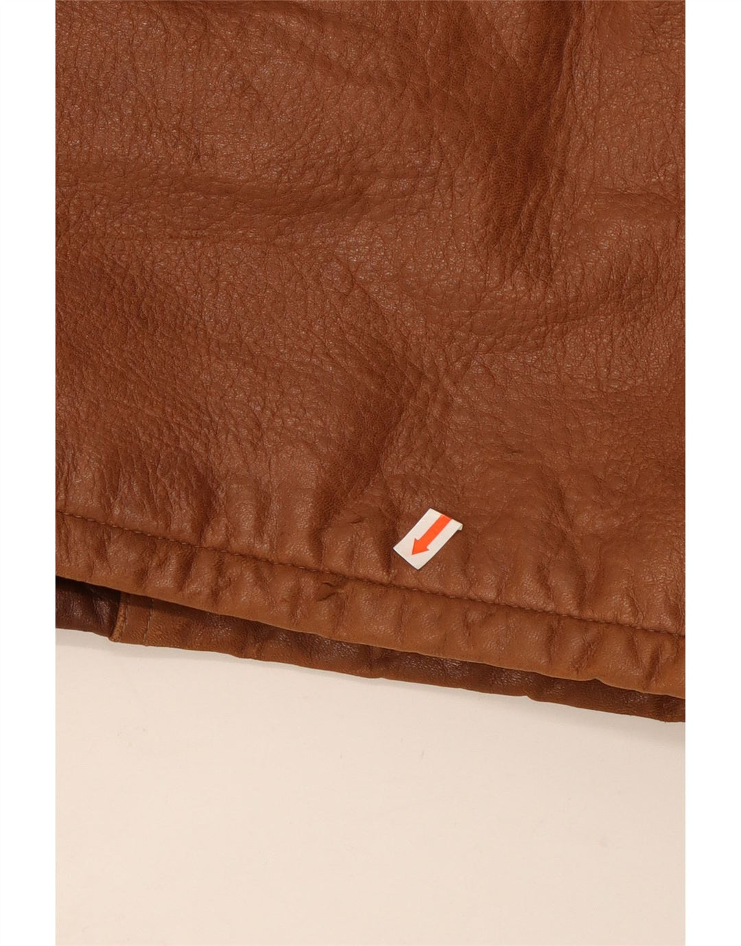 Męska kurtka skórzana w stylu vintage IT 52 XL Brązowa skóra z blokami kolorów