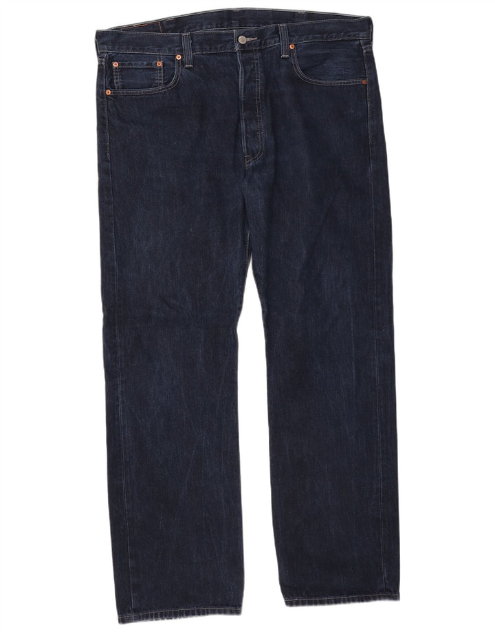 Męskie dżinsy Levi's 501 Straight W40 L32 Granatowa bawełna