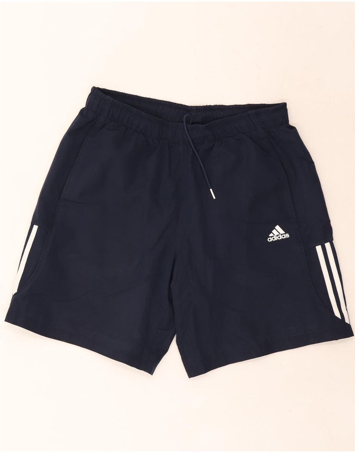 Męskie spodenki sportowe Adidas Climalite, duże, granatowe, z poliestru