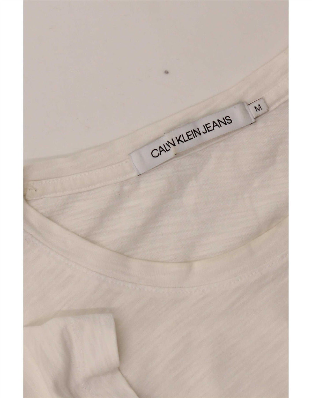 T-shirt damski Calvin Klein Jeans Top UK 14 Średni biały