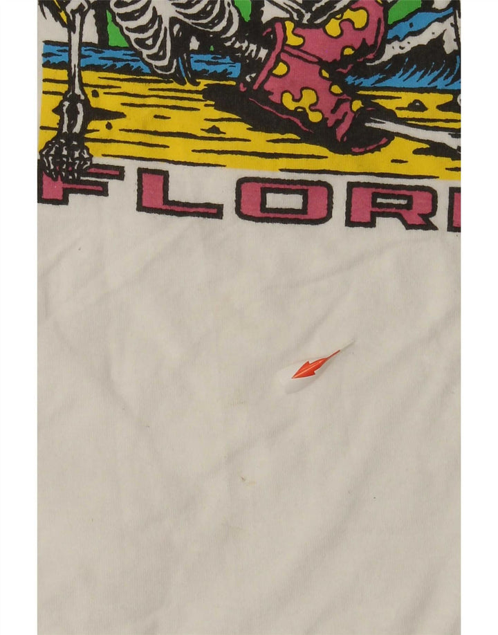 Męski T-shirt Vans o klasycznym kroju z grafiką, średniej wielkości, biały, bawełniany