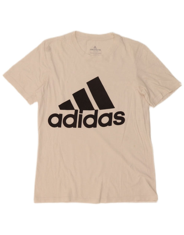 Męska koszulka z grafiką Adidas Top XS, biała bawełna