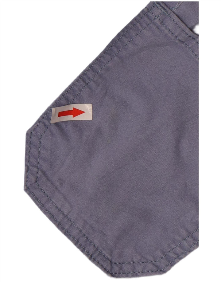Damskie spodnie Capri Lee ze średnim stanem i luźnym krojem US 8 Medium W32 L21 Niebieskie