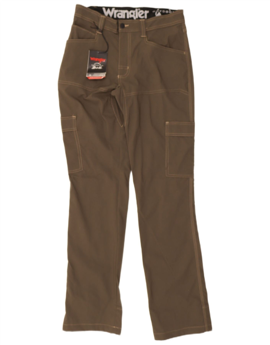 Męskie spodnie cargo Wrangler W30 L34, brązowy nylon