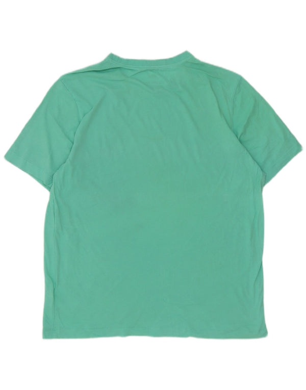 T-shirt męski Nike XL, turkusowa bawełna