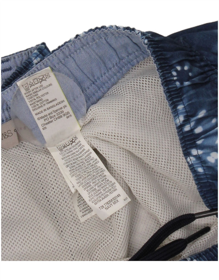 Męskie spodenki kąpielowe Marks & Spencer XL, niebieski Tie Dye, poliester