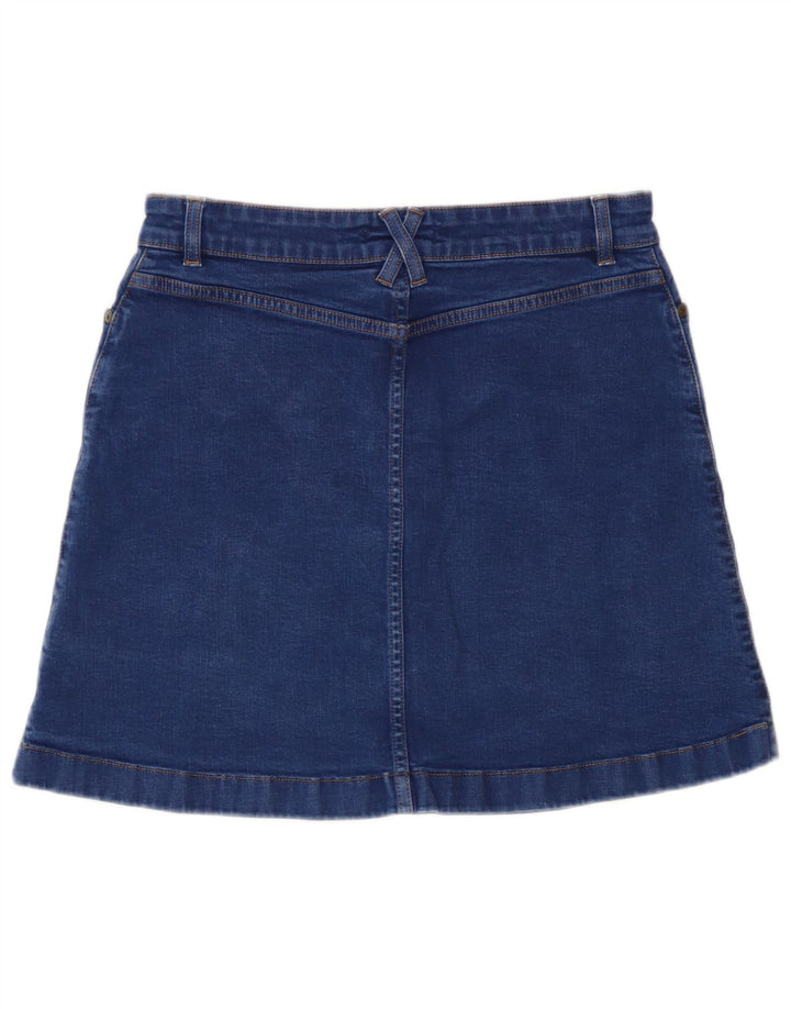 Damska spódnica dżinsowa Oasis UK 12 Medium W30 Niebieska bawełna