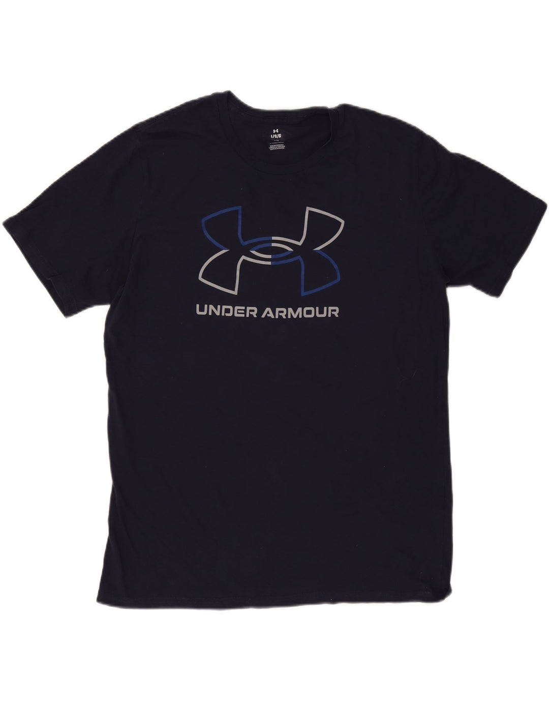 Męski T-shirt z grafiką Under Armour, duży, granatowy