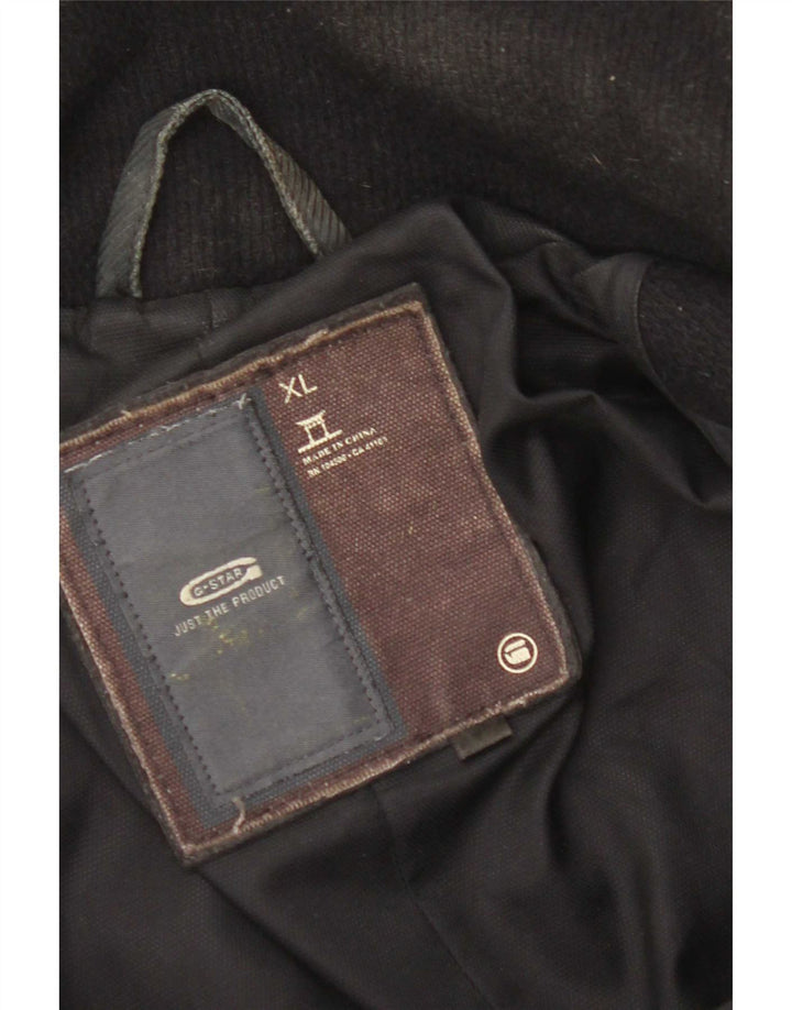 Płaszcz męski G-Star UK 42 XL, czarna wełna