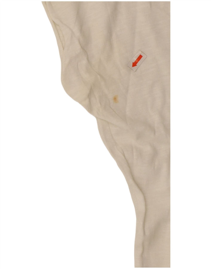 Damska koszulka oversize TOMMY HILFIGER z grafiką Top UK 10 Small White